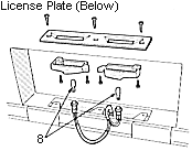 License Plate Lights (Below Type)