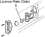 License Plate Lights (Side Type)